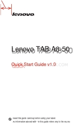 Lenovo TAB A8-50 Manual de início rápido
