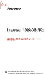 Lenovo TAB A8-50 Quick Start Manual