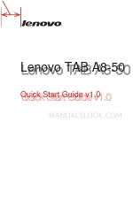 Lenovo TAB A8-50 Manual de início rápido