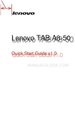 Lenovo TAB A8-50 빠른 시작 매뉴얼