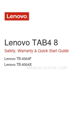 Lenovo TB-8504X Sicherheit, Garantie und Schnellstartanleitung