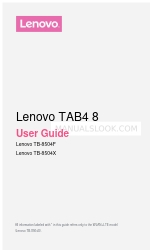 Lenovo TB-8504X Manual do utilizador