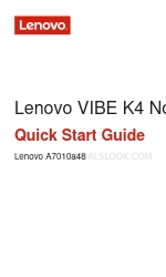 Lenovo VIBE K4 Note Hızlı Başlangıç Kılavuzu