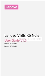 Lenovo VIBE K5 Note Manuale d'uso