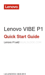 Lenovo VIBE P1 Hızlı Başlangıç Kılavuzu