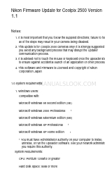 Nikon 2500 - Coolpix Digital Camera Manual de actualización del firmware