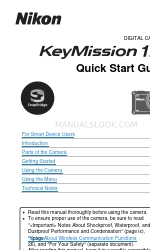 Nikon KEYMISSION 170 Hızlı Başlangıç Kılavuzu