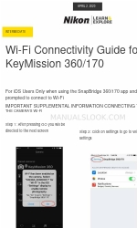 Nikon KEYMISSION 170 Wi-Fi Bağlantı Kılavuzu