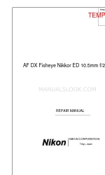 Nikon AF DX Fisheye Nikkor Repair Manual