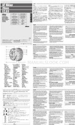 Nikon AF Nikkor 20mm f/2.8D Instruction Manual