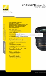 Nikon AF-S NIKKOR ED Характеристики и спецификации