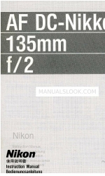 Nikon AI-S AF DC-Nikkor 135mm f/2 Manuale di istruzioni