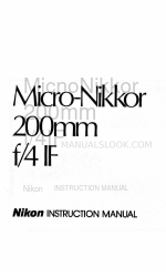 Nikon Micro-Nikkor 200mm f/4 IF Manual de instrucciones