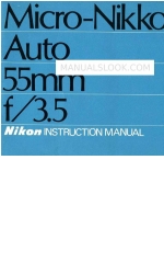 Nikon Micro-Nikkor-P Auto 55mm f/3.5 Instruction Manual