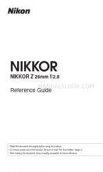 Nikon NIKKOR Z 26mm f/2.8 Reference Manual