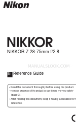 Nikon NIKKOR Z 28-75mm f/2.8 Reference Manual