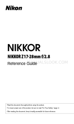 Nikon NIKKOR Z17-28mm f/2.8 Reference Manual