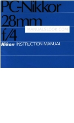 Nikon PC-Nikkor 28mm f/4 Instruction Manual