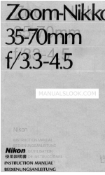 Nikon Zoom-Nikkor 35-70mm f/3.3-4.5 Manual de instruções