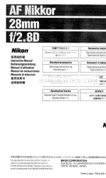 Nikon AF Nikkor 28mm f/2.80 Manual de instrucciones