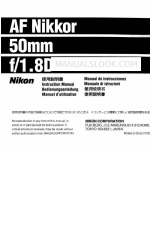 Nikon AF Nikkor 50mm f/1.8D Руководство по эксплуатации