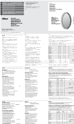 Nikon Circular Polarizing Filter @ (52/58/62/67/72/77mm) Kullanım Kılavuzu