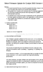 Nikon Coolpix 5000 Firmware-Aktualisierung