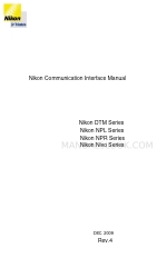 Nikon Nivo Series Manuel de l'interface de communication