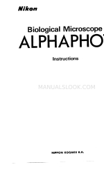 Nikon Alphaphot Instructions Manual