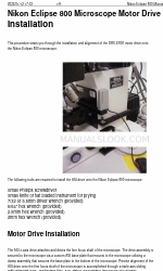 Nikon Eclipse 800 Installationshandbuch