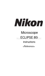 Nikon ECLIPSE 80i Anleitung Handbuch