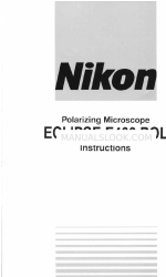 Nikon Eclipse E400 POL Manual de instruções