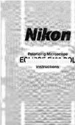 Nikon Eclipse E400 POL Manual de instruções