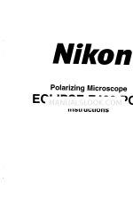 Nikon Eclipse E400 POL Manual de instruções