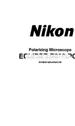 Nikon ECLIPSE E600 POL Руководство по эксплуатации