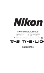 Nikon eclipse Ti-S/L100 Manuel d'instructions