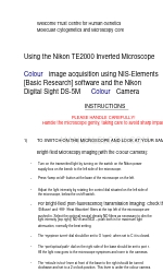 Nikon Elcipse TE2000 Руководство по эксплуатации