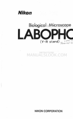 Nikon Labophot Instruction Manual