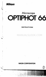 Nikon Optiphot 66 Instructions Manual