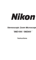 Nikon SMZ1000 Manuale di istruzioni