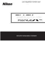 Nikon Black Range X 4K Manual de instrucciones