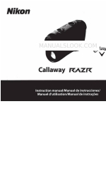 Nikon Callaway RAZR Manual de instruções