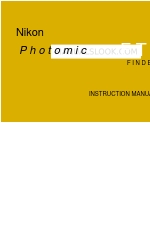 Nikon PhotomicF Tn Finder Manual de instrucciones