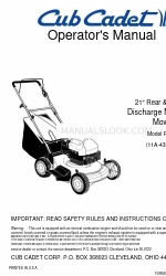 Cub Cadet 11A-438C100 Benutzerhandbuch