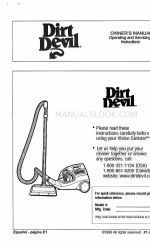 Dirt Devil M082600 Посібник користувача