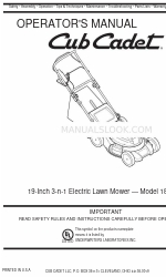 Cub Cadet 182 Operator's Manual