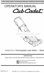 Cub Cadet 188 Operator's Manual