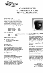 Class Connection VC-1090 Flexhorn Manual del usuario