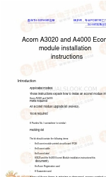 Acorn Computers Limited A4000 설치 지침 매뉴얼