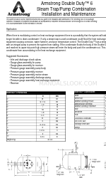 Armstrong Double Duty 6 Manual de instalação e manutenção